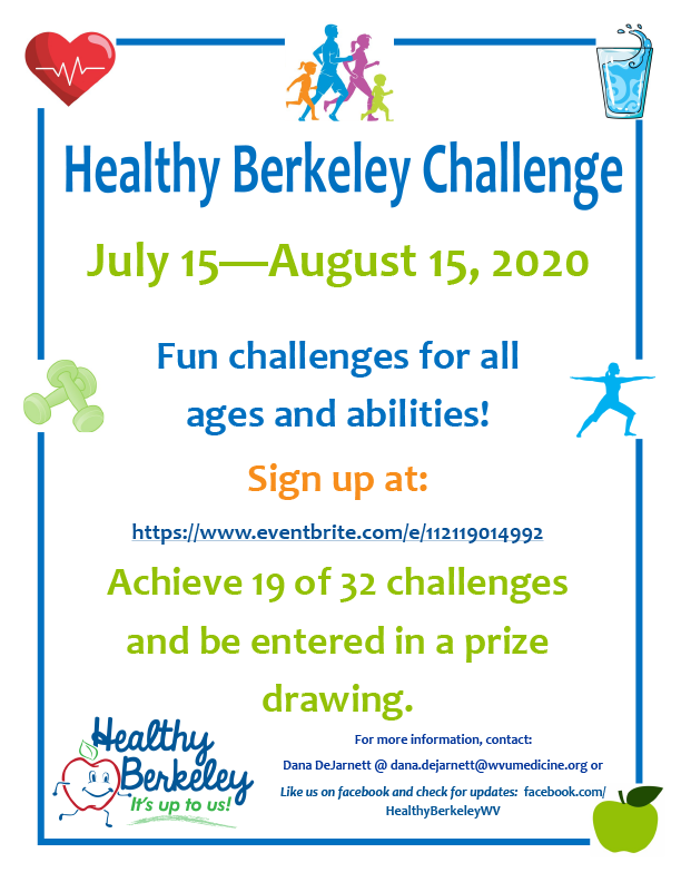Healthy Berkeley Summer 2020 Challenge